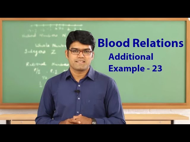 Blood Relations | Reasoning Ability | Additional Example - 23 | TalentSprint Aptitude Prep