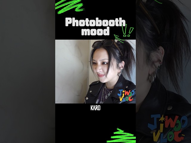 Photobooth mood #KARD #JIWOO #카드 #전지우 #쥬Log #shorts
