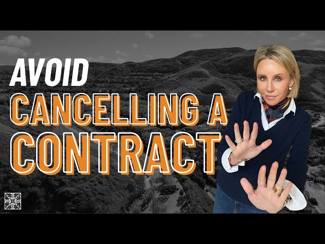 Don't Cancel the Contract in Real Estate!  Audra Lambert 2024