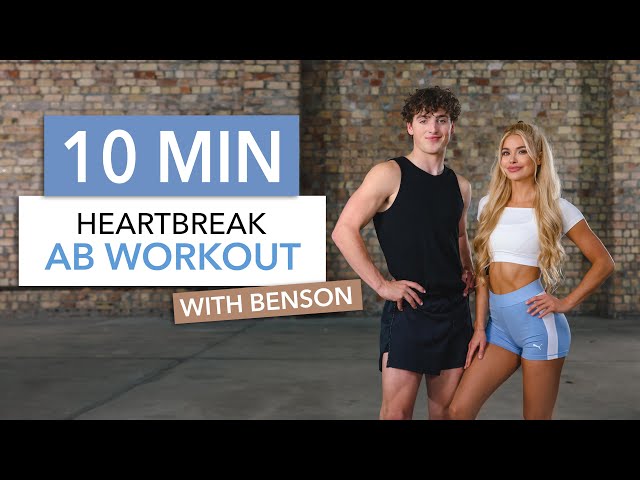 10 MIN HEARTBREAK AB WORKOUT - with Benson Boone, love & heartbreak songs I Pamela Reif