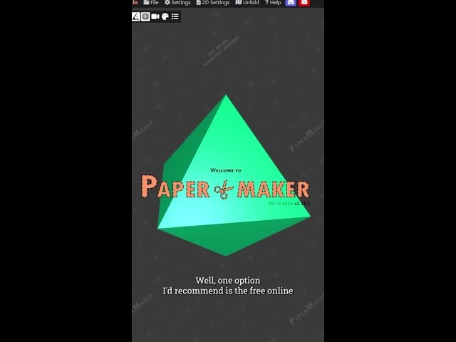 Make Pepakura Patterns Online [Maker Update #Shorts]