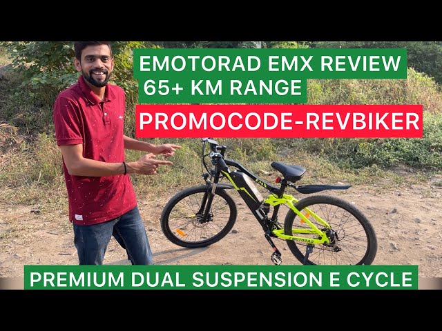FULL REVIEW OF EMOTORAD EMX DUAL SUSPENSION ELECTRIC CYCLE// RANGE CHARGING TIME ALL EXPLAINED