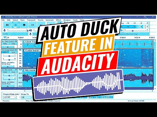 How To Use Auto Duck in Audacity