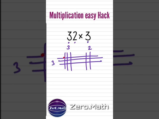multiplication using lines #shorts #maths #multiplication #zeromath #japanese