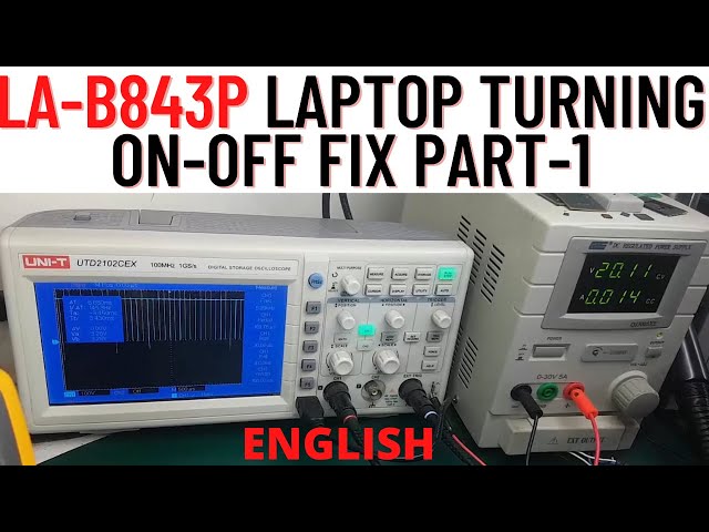 La-B843p Steps to Fix the ON-OFF Problem in Laptop Motherboard English |Part 1| Laptop Repair Course