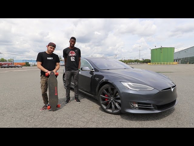 $1,500 Boosted Board vs. $150,000 Tesla - ft. MKBHD!