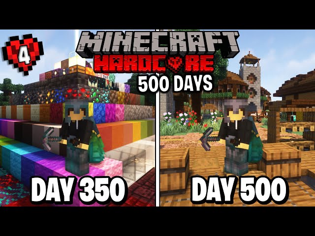 I Survived 500 Days in Minecraft Hardcore...