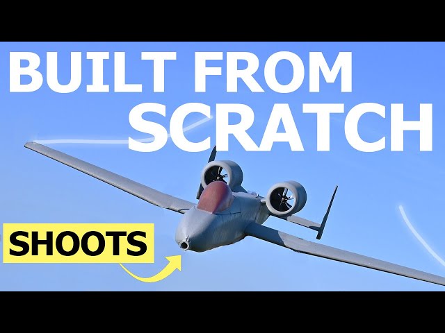 Building a DIY A-10 WARTHOG… It Shoots!