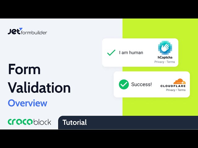 Form Validation Overview | JetFormBuilder