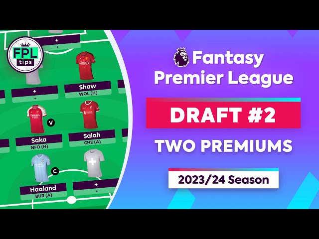 FPL GW1 DRAFT: Two Premium Players | Salah & Haaland in 4-5-1 | Fantasy Premier League 2023/24 Tips