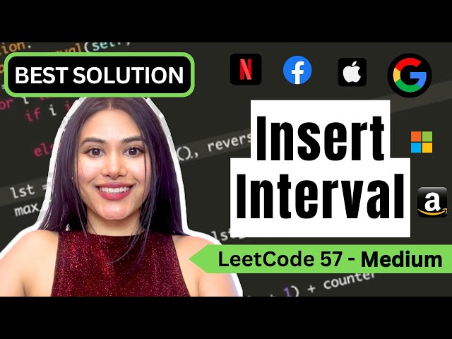 Insert Interval - LeetCode 57 - Python #blind75 #leetcode