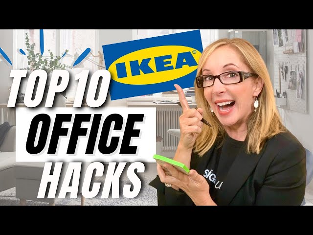 TOP 10 IKEA HOME OFFICE TIPS & HACKS!