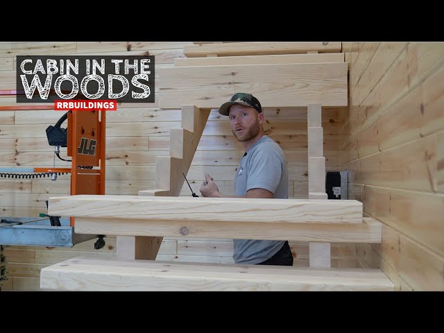 Cabin in the Woods 43: Installing an Open Frame Timber Staircase