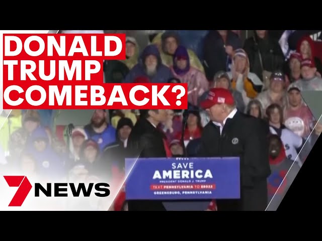 A Republican win could prompt another Trump presidential run | 7NEWS