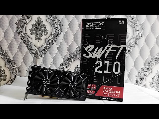 AMD RX 6650 XT 8GB XFX Speedster SWFT 210 - Unboxing + Furmark Stress Test 2024