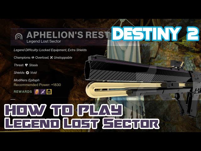 Destiny 2 - Legend Lost Sector - Verlorener Sektor - Aphelions Rest - Solar Warlock - No 3
