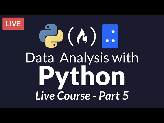 Data Analysis with Python: Part 5 of 6 - Visualization with Matplotlib and Seaborn (Live Course)