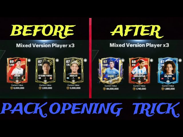 How to get better luck in pack openings|FC MOBILE