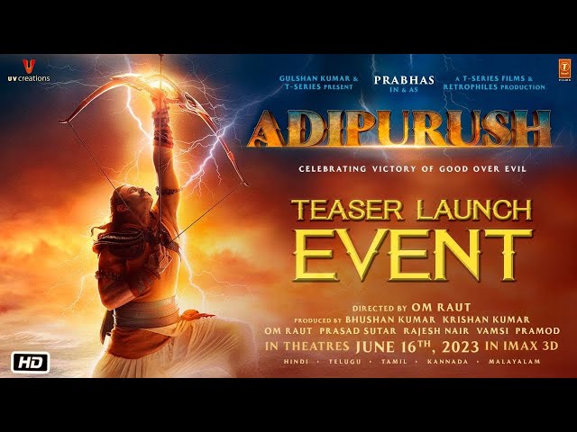 Adipurush Teaser Launch Event Live | Prabhas | Kriti Sanon | Saif Ali Khan | Om Raut | T-Series