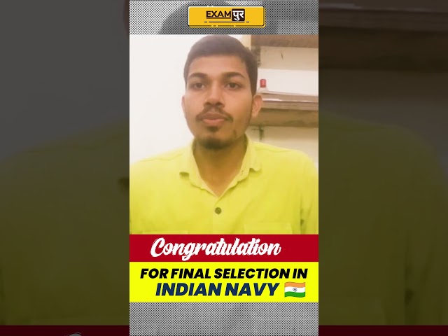 Congratulations for final selection in INDIAN NAVY