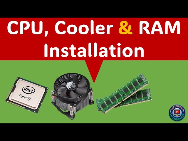 CPU Installation | Processor Installation | Memory Installation | CPU Fan Installation #computertech