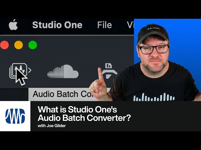 What is the Audio Batch Converter in Studio One? | PreSonus