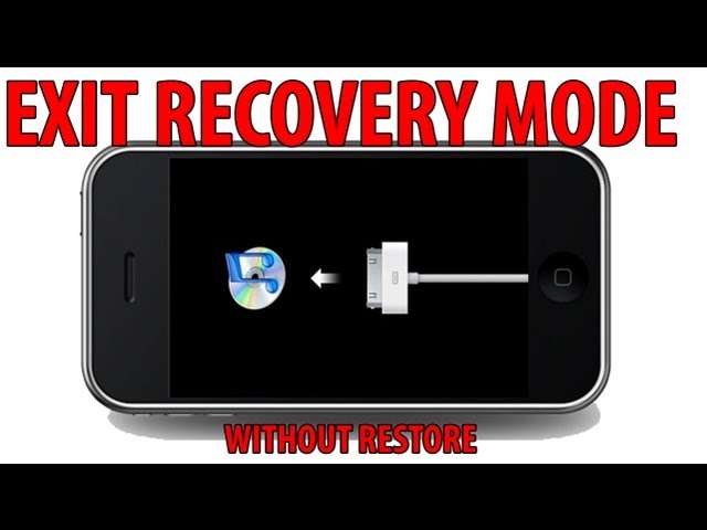 How to EXIT RECOVERY MODE without RESTORE - iPhone, iPad , iPod Touch