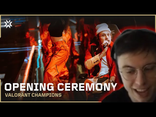 League Player (Caedrel W/chat) Reacts to Valorant Champions Opening Ceremony 2023