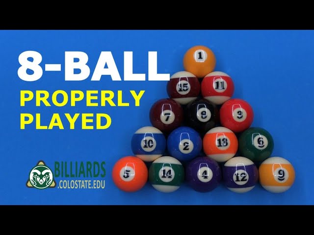HOW TO PLAY 8 BALL … The “Official Rules” of Pool