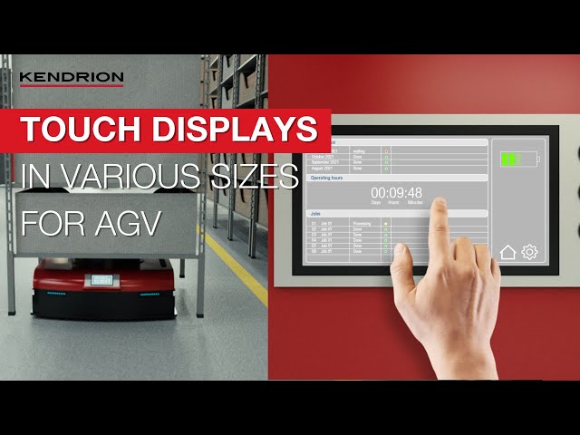 Touch displays in various sizes for Automated Guided Vehicles