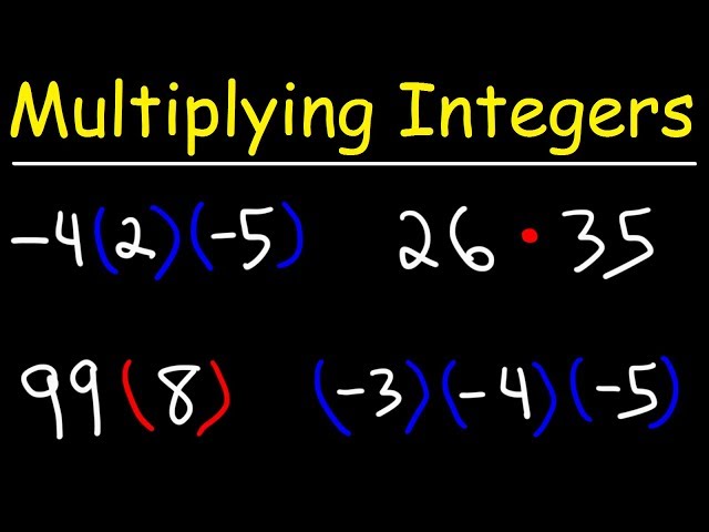 Multiplying Positive and Negative Numbers - Integer Multiplication!