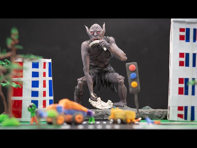 😱 Creating a Living Savage Demon AND How to Sculpt a Demon with Clay -FNAF Security Breach with Clay
