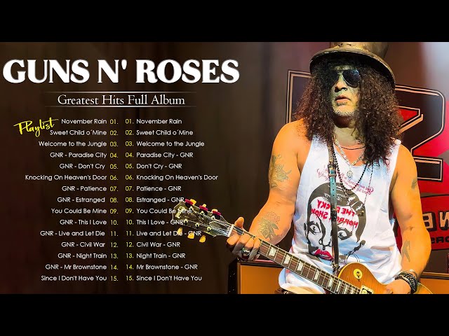 Guns N' Roses Greatest Hits Full Album - Best Songs of Guns N Roses - The Best Of Guns N' Roses