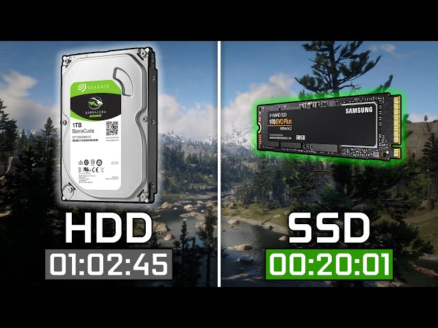 HDD vs. SSD M.2 NVME - Loading Time and Performance (Test in 7 Games)