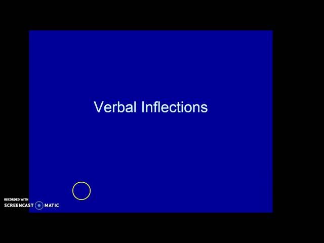 #16 Verbal Morphology in ASL