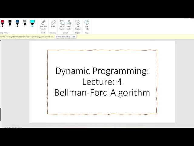 Bellman-Ford Algorithm to find shortest path and detect negative cycles(Bangla) .DP Lecture 4