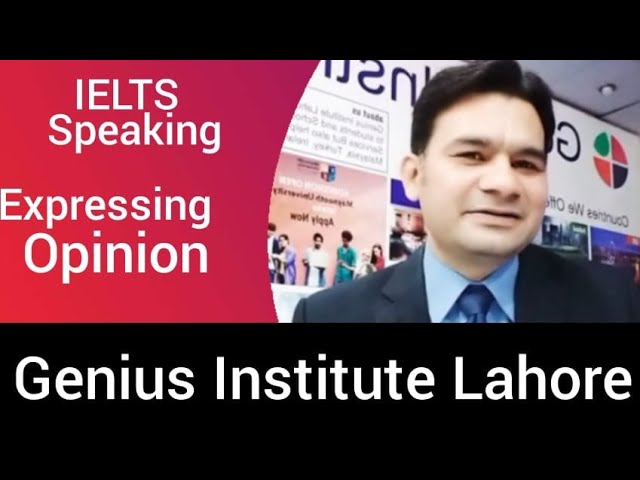 IELTS Speaking #Expressing Opinions #Sir NA Saqib #Best IELTS and Spoken English Trainer in Lahore