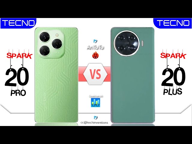 Tecno Spark 20 Pro vs Tecno Spark 20 Pro Plus | #spark20provs20+ #antutu #geekbench  #spark20pro