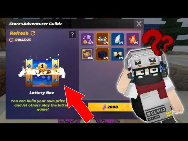 what is "Lottery box" In Skyblock (Blockman Go)