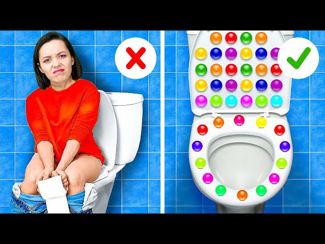 SMART BATHROOM AND TOILET HACKS || Best Hacks And Cool Ideas You Need to Try by 123 GO! Series