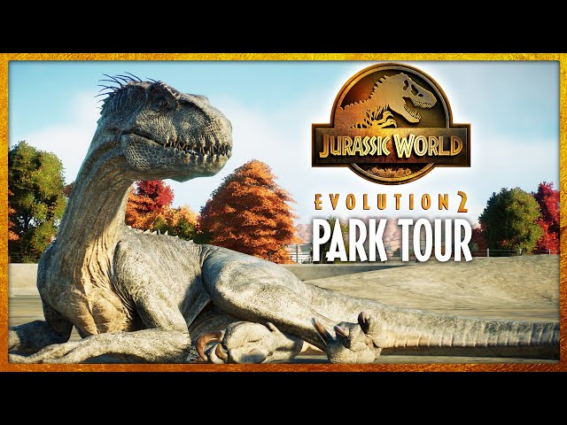 Jurassic PARK & Jurassic WORLD IN ONE | MEGA PARK TOUR | Jurassic World Evolution 2