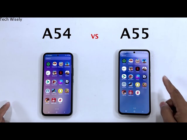 SAMSUNG A54 vs A55 - Speed Test