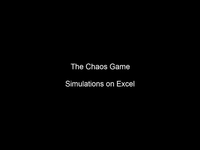 The Chaos Game - on Excel