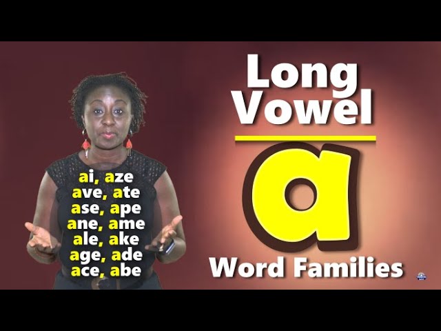 Long Vowel “a” Word Families with beginning consonant + beginning digraph