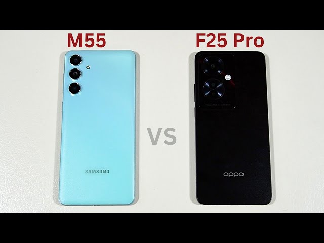 Samsung Galaxy M55 vs Oppo F25 Pro Speed Test and Camera Comparison
