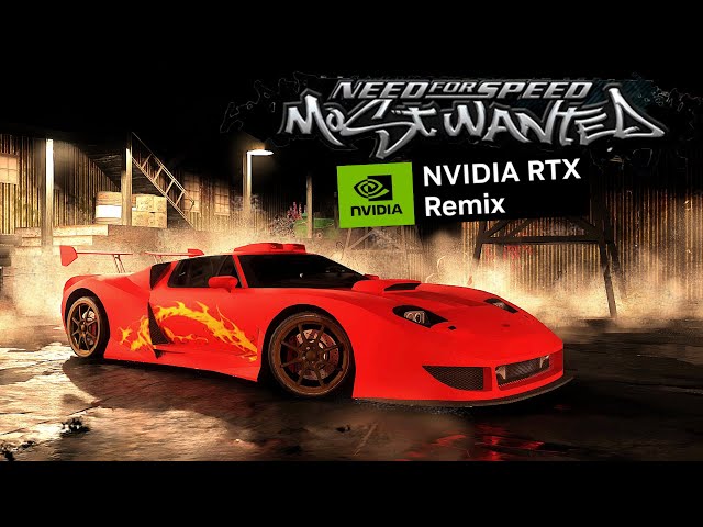Need for Speed Most Wanted RTX Remix (Work in Progress) - RTX 4080 4K 60 FPS Gameplay