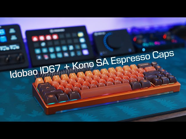 Idobao ID67 65% Keyboard and Kono Keycap Review - Coffee Theme Build!!