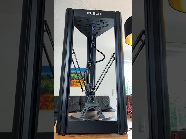 FLSUN V400 printing BIG EIFFEL TOWER ! #shorts