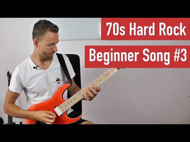 E-Gitarre lernen für Anfänger - 70s Hard Rock Beginner Song 3 | Guitar Master Plan