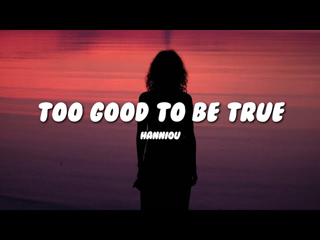 Hanniou - too good to be true (Lyrics)
